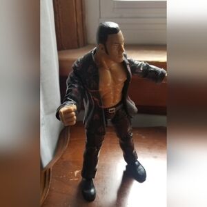 "The Rock" Wrestling Action Figure Good Used Condition Approximately 6.5 Inches